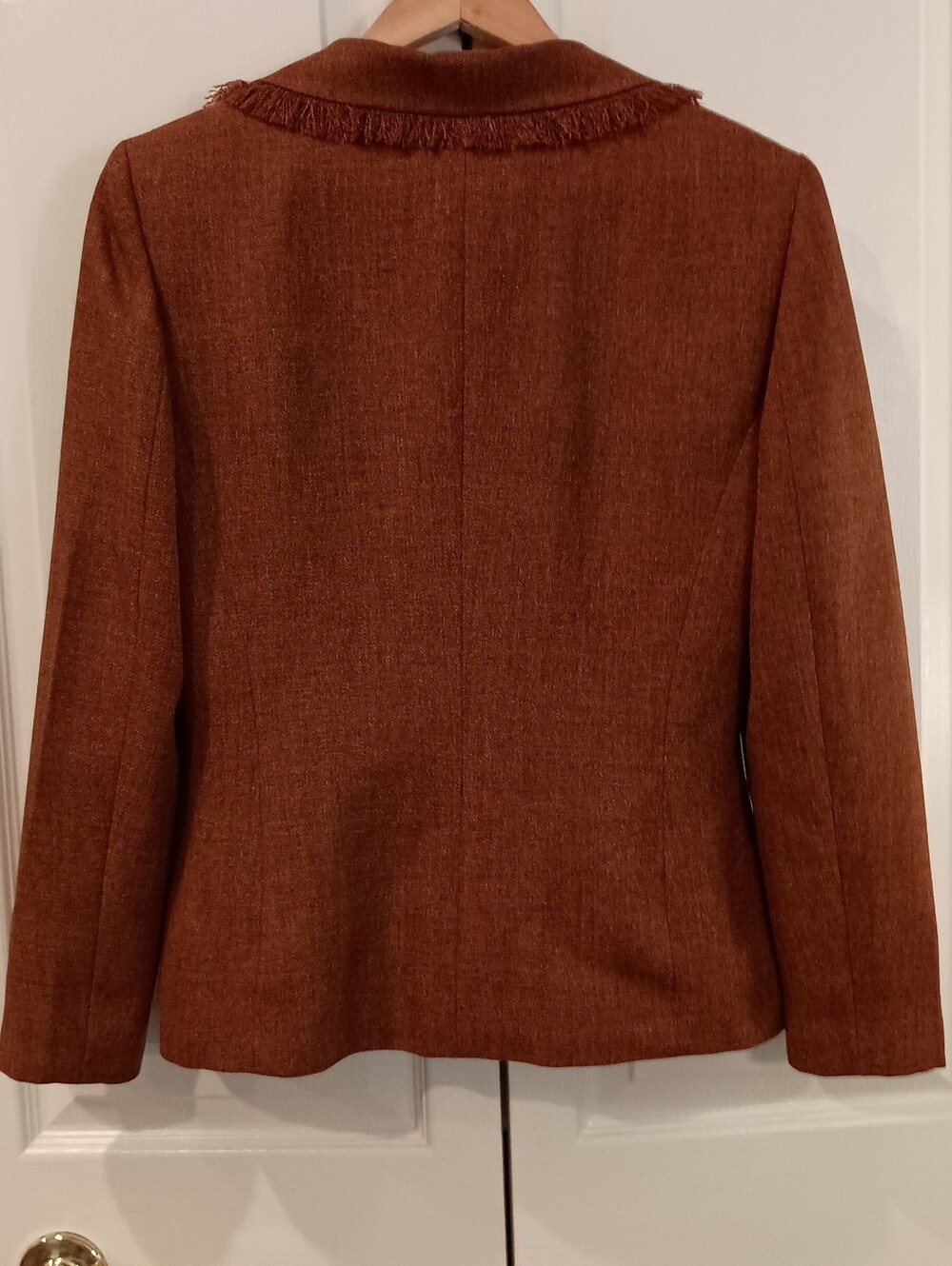 Worthington Rust Fringe-Trim Blazer - Picture 5 of 8